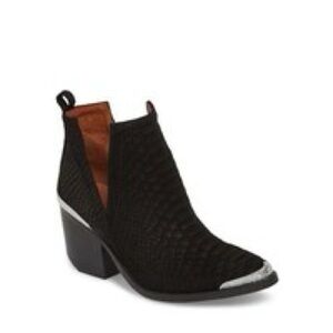 JEFFERY CAMPBELL  Cromwell Cutout Western Boot Black SZ 8